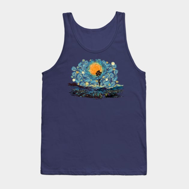 the ballons girl starry night Tank Top by Dezigner007